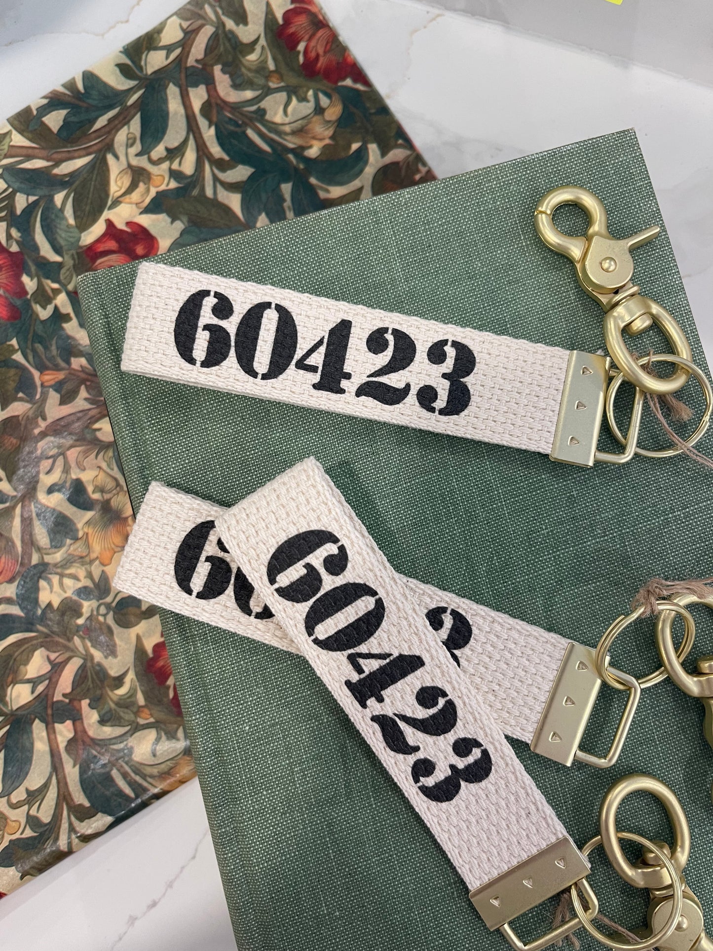 60423 Zip Code Keychain