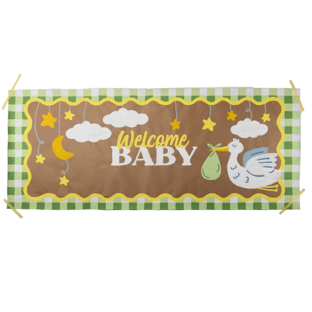 Welcome Baby Banner By Number