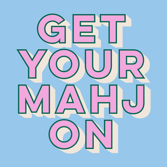 Mahjong Cocktail Funny Napkin | Get Your Mahj On: Default Title