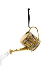 jeweled watering can ornament